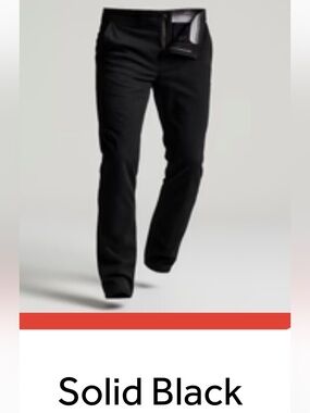 Perk Feel Good Chinos Slim Fit Solid Black 36 x 30